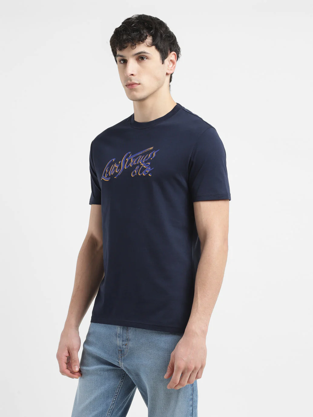 Men's Brand Logo Crew Neck T-shirt - Image 4