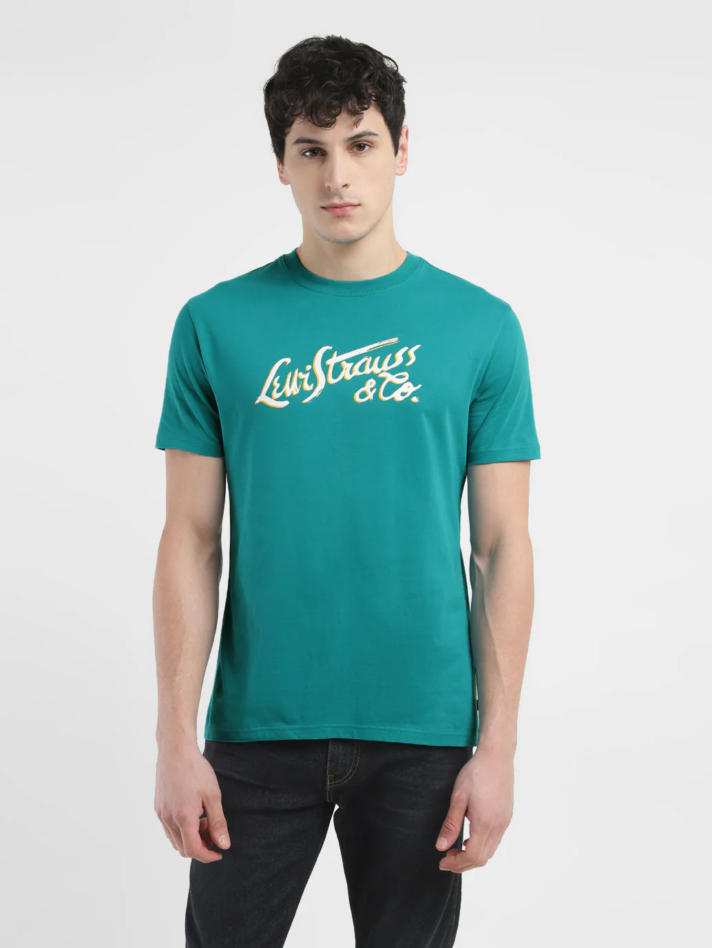 Men's Brand Logo Crew Neck T-shirt - Image 2