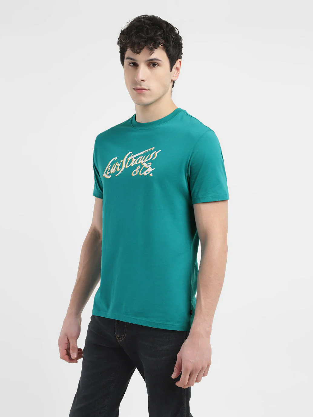 Men's Brand Logo Crew Neck T-shirt - Image 4