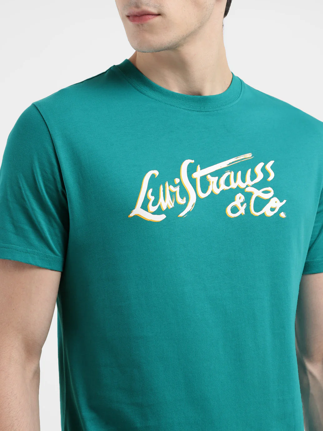 Men's Brand Logo Crew Neck T-shirt - Image 5