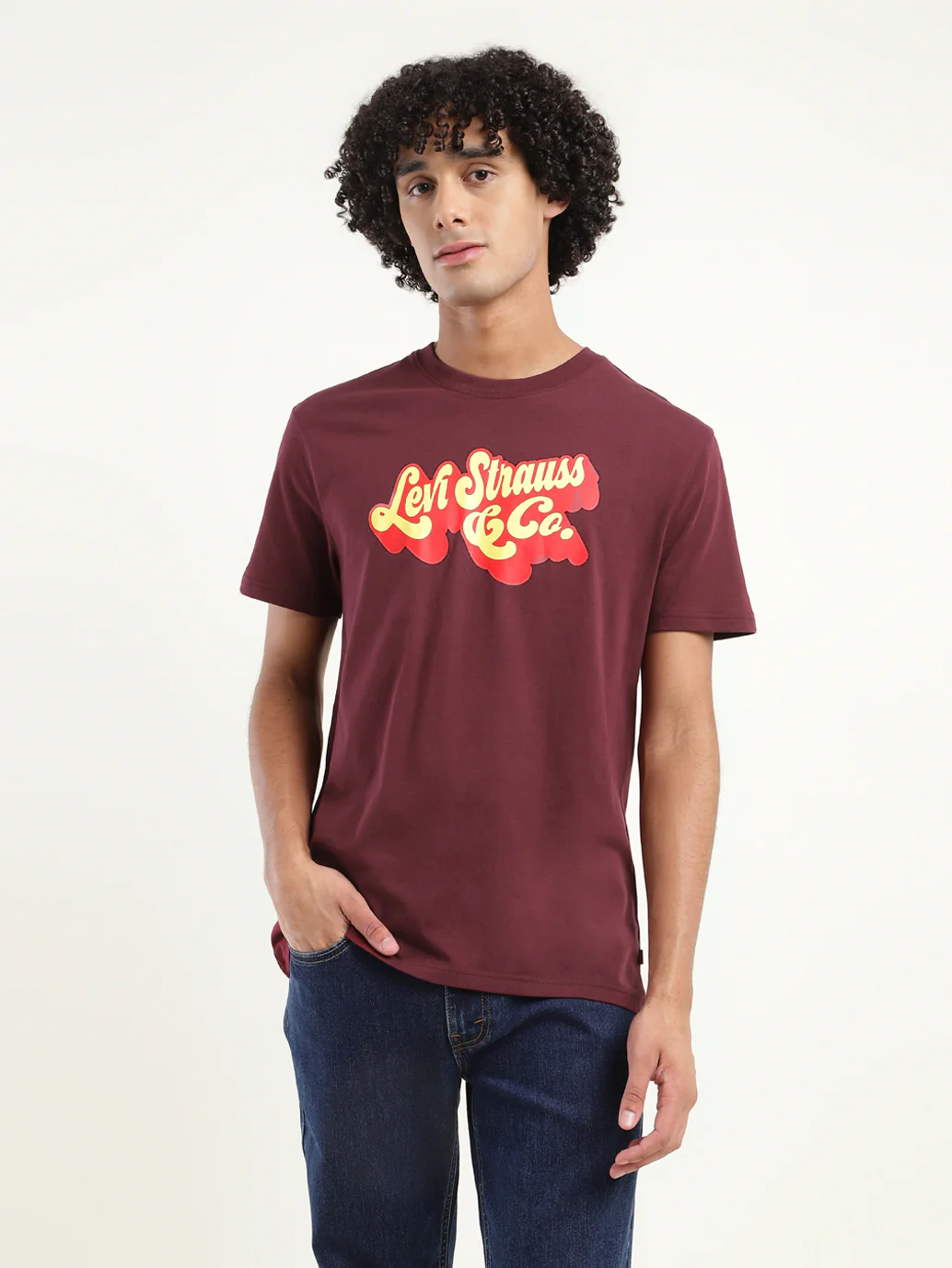 Men's Brand Logo Crew Neck T-Shirt - Image 4