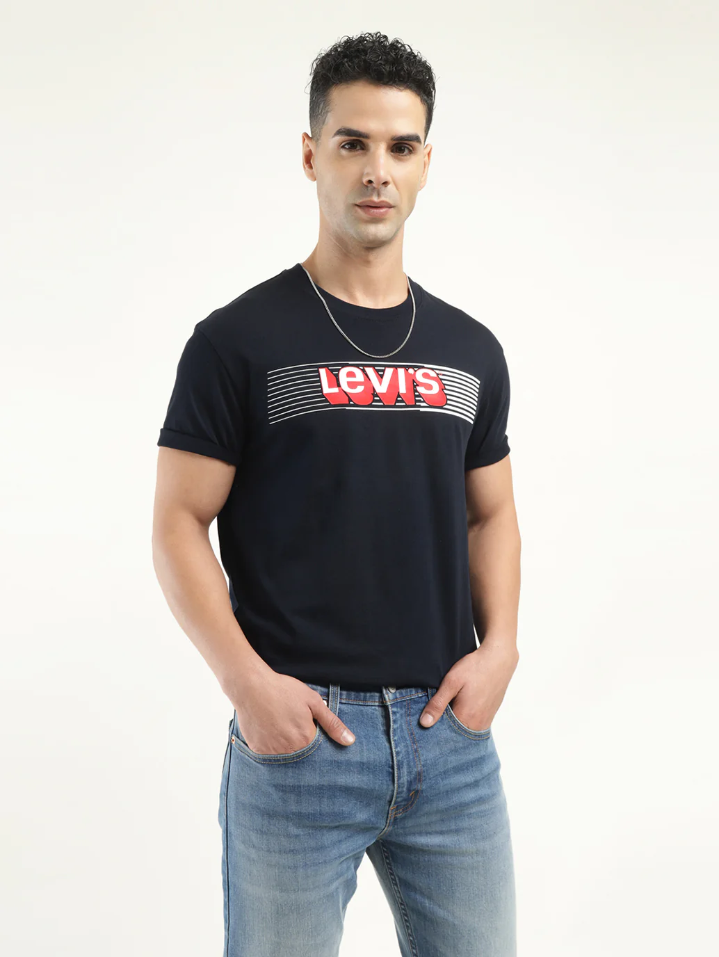 Men's Brand Logo Crew Neck T-Shirt