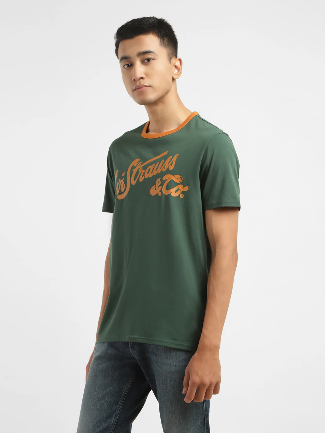 Men's Brand Logo Crew Neck T-shirt - Image 3