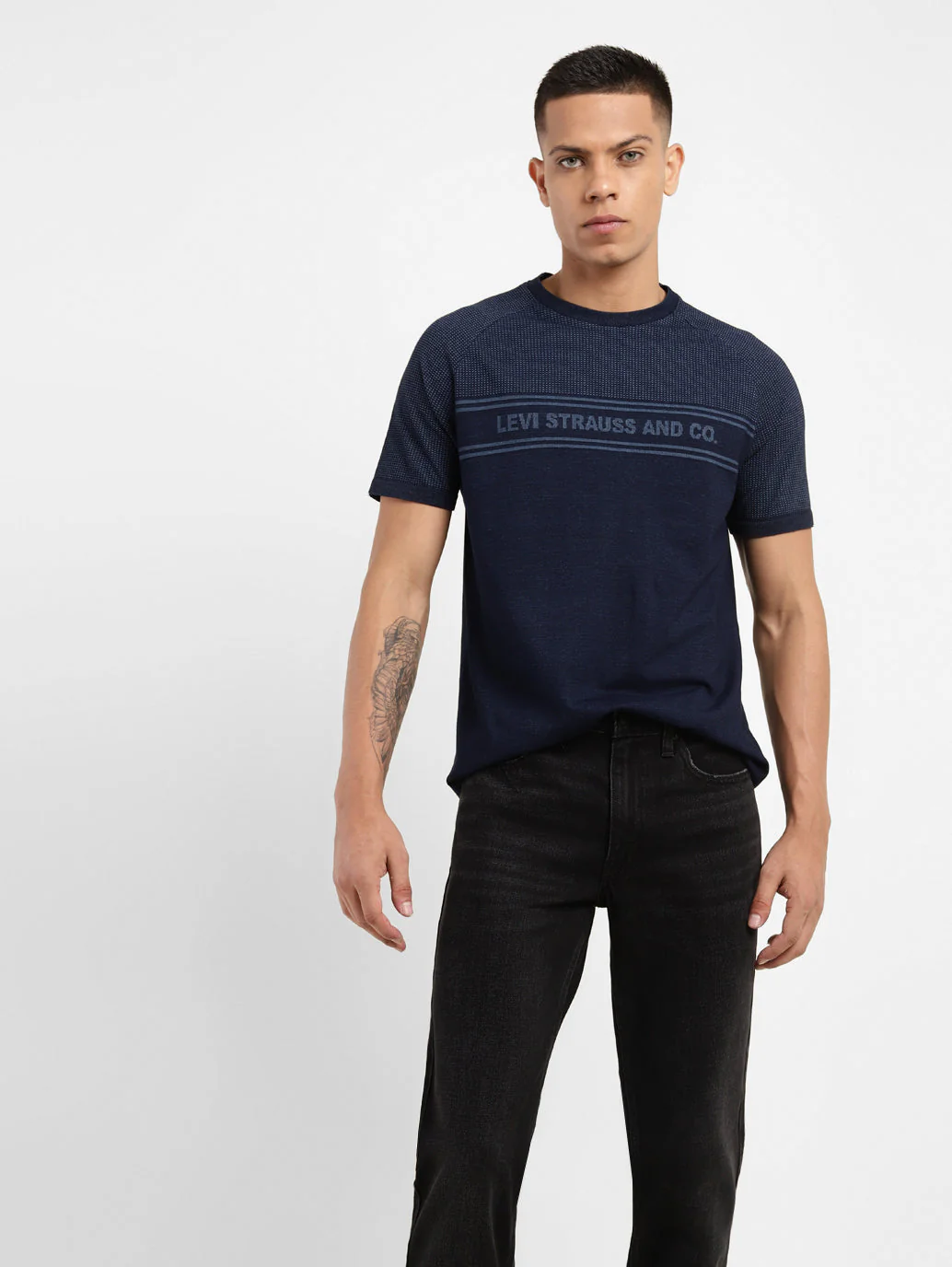 Men's Brand Logo Crew Neck T-shirt - Image 2