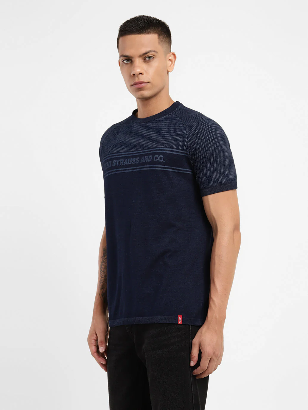 Men's Brand Logo Crew Neck T-shirt - Image 4
