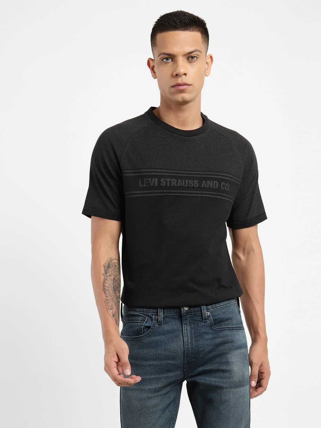 Men's Brand Logo Crew Neck T-shirt - Image 2