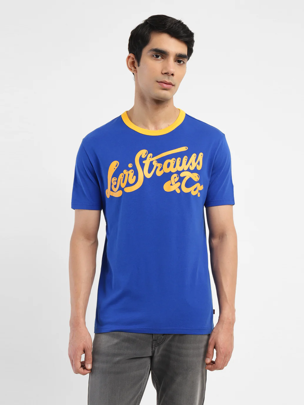 Men's Brand Logo Crew Neck T-shirt - Image 2