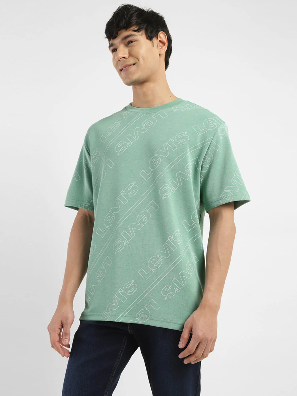 Men's Brand Logo Crew Neck T-shirt - Image 2