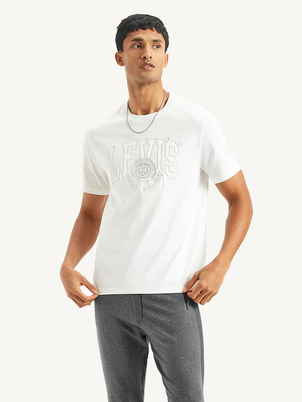 Men's Brand Logo Crew Neck T-shirt - Image 2