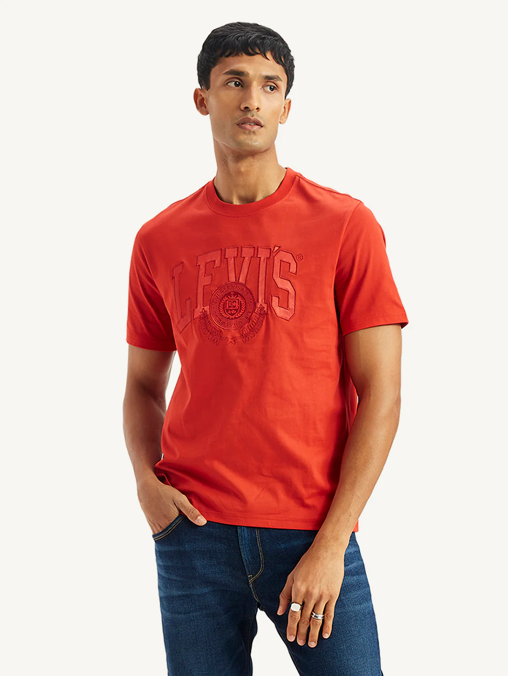 Men's Brand Logo Crew Neck T-shirt - Image 2
