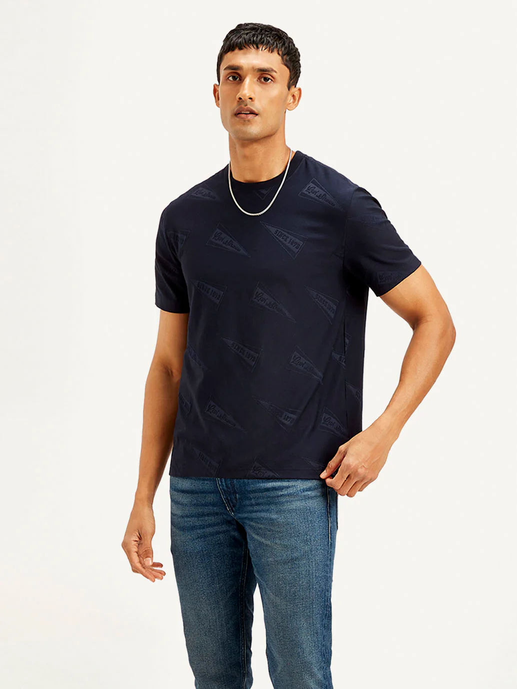 Men's Brand Logo Crew Neck T-shirt