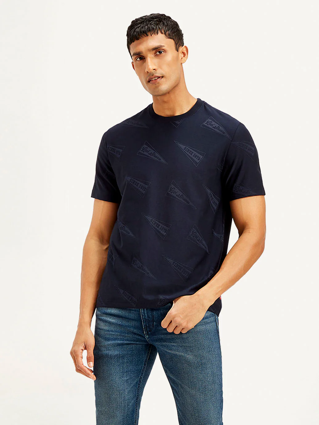Men's Brand Logo Crew Neck T-shirt - Image 2