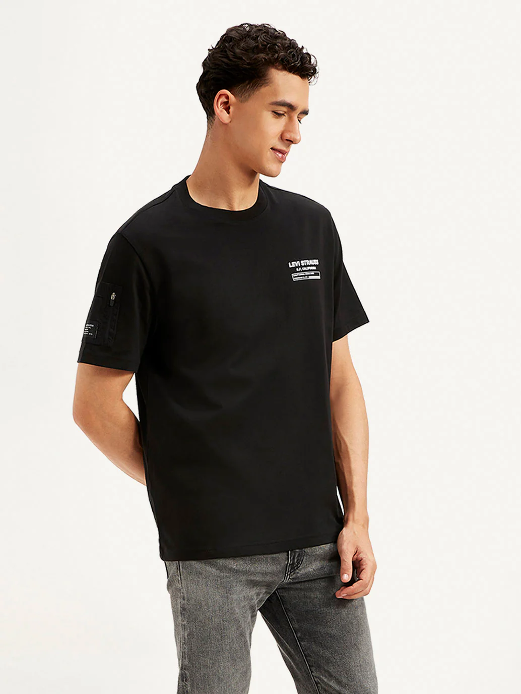 Men's Brand Logo Crew Neck Utility T-shirt - Image 5