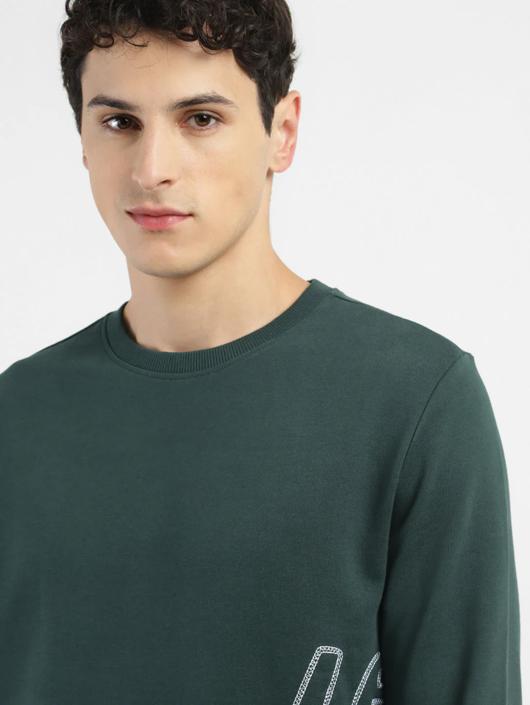 Men's Brand Logo Crew Neck Sweatshirt - Image 5
