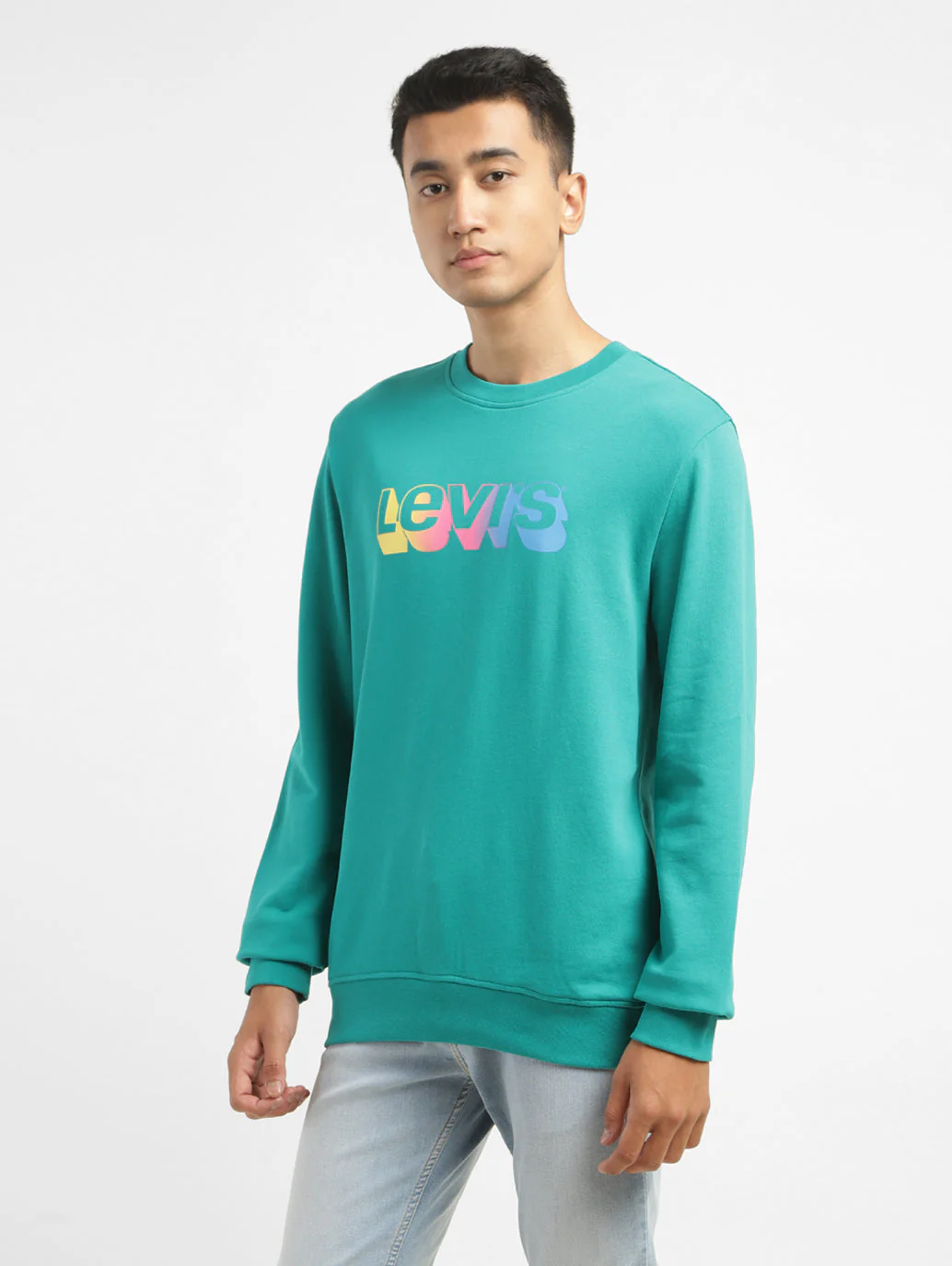 Men's Brand Logo Crew Neck Sweatshirt - Image 4