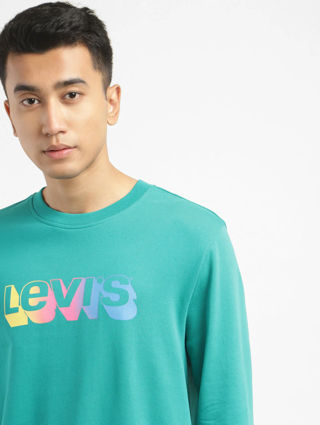 Men's Brand Logo Crew Neck Sweatshirt - Image 5