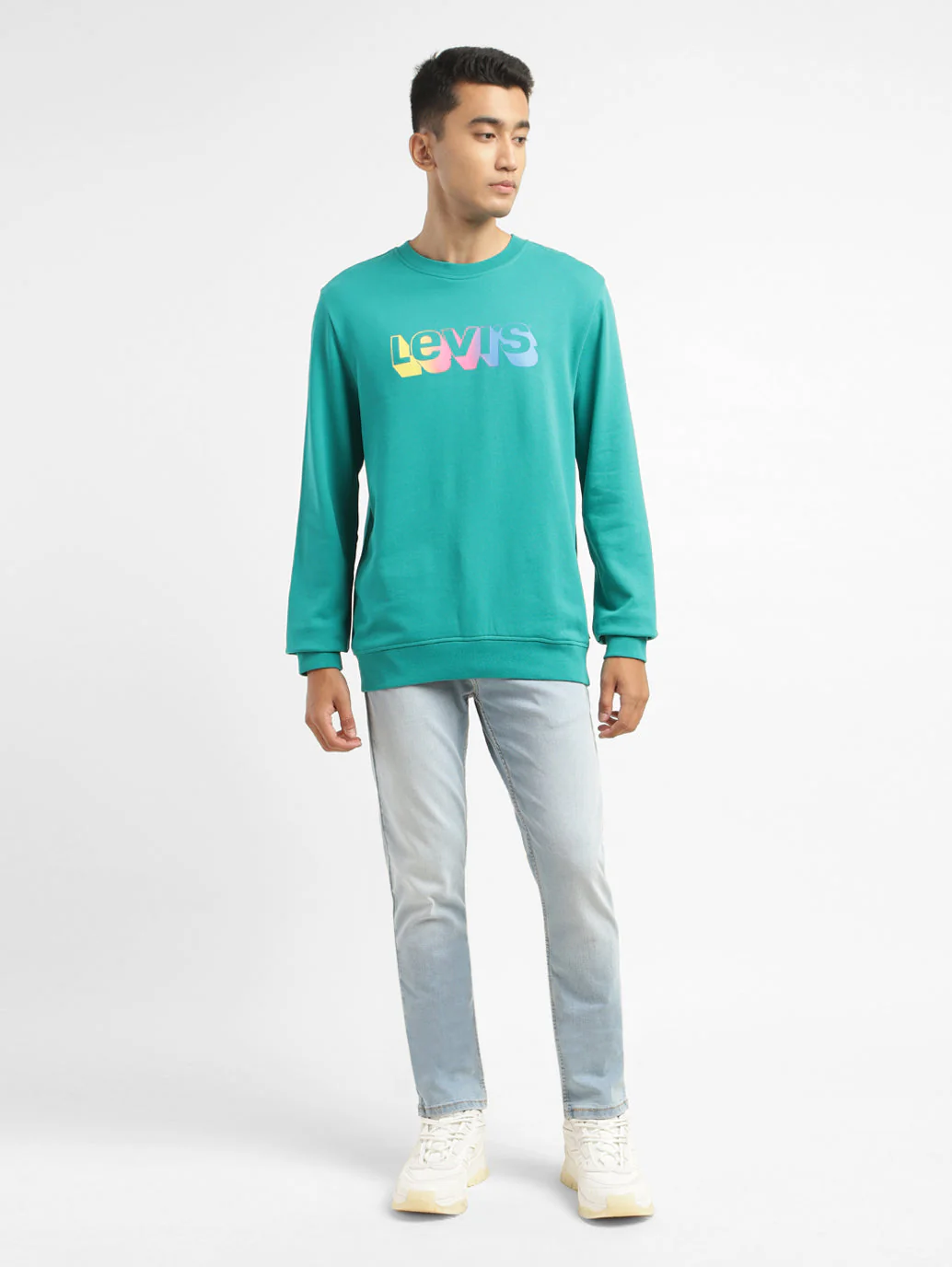 Men's Brand Logo Crew Neck Sweatshirt - Image 6
