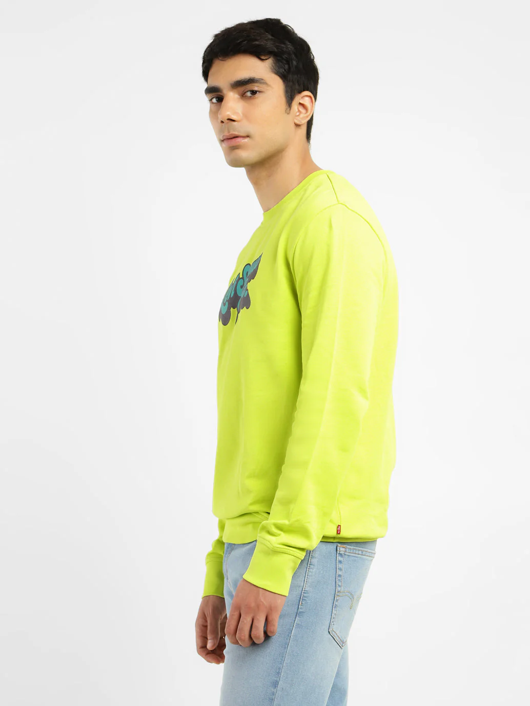 Men's Brand Logo Crew Neck Sweatshirt - Image 4