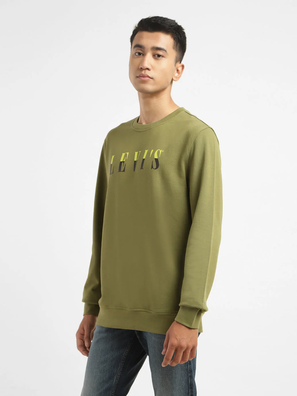 Men's Brand Logo Crew Neck Sweatshirt - Image 4