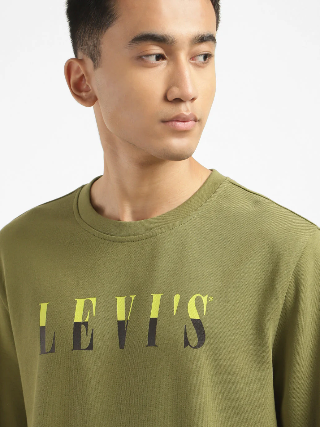 Men's Brand Logo Crew Neck Sweatshirt - Image 5