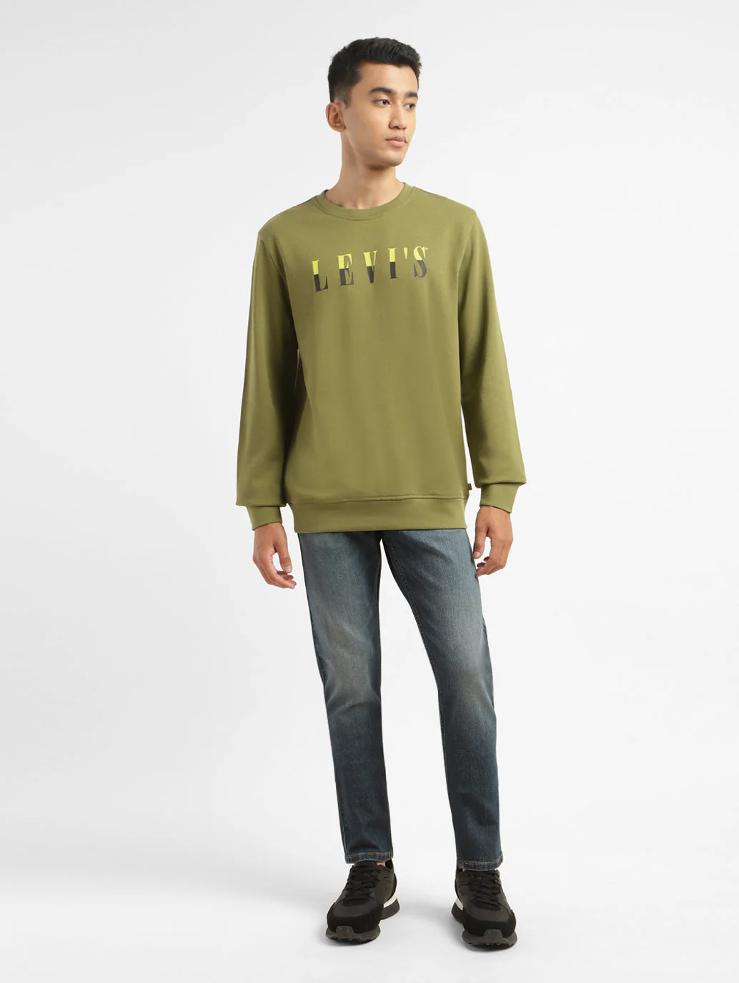 Men's Brand Logo Crew Neck Sweatshirt - Image 6