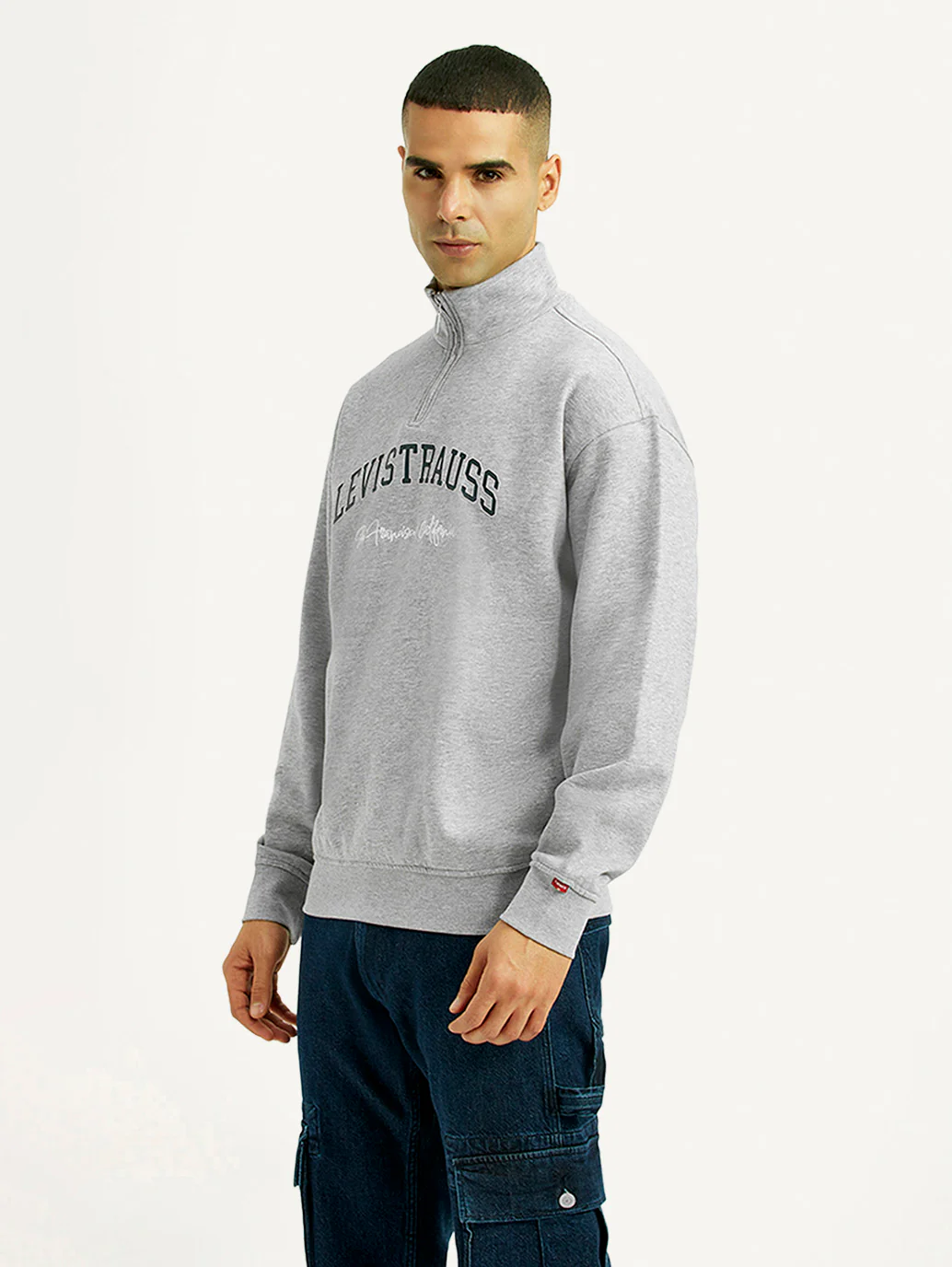 Men's Brand Logo Regular Fit Sweatshirt - Image 3
