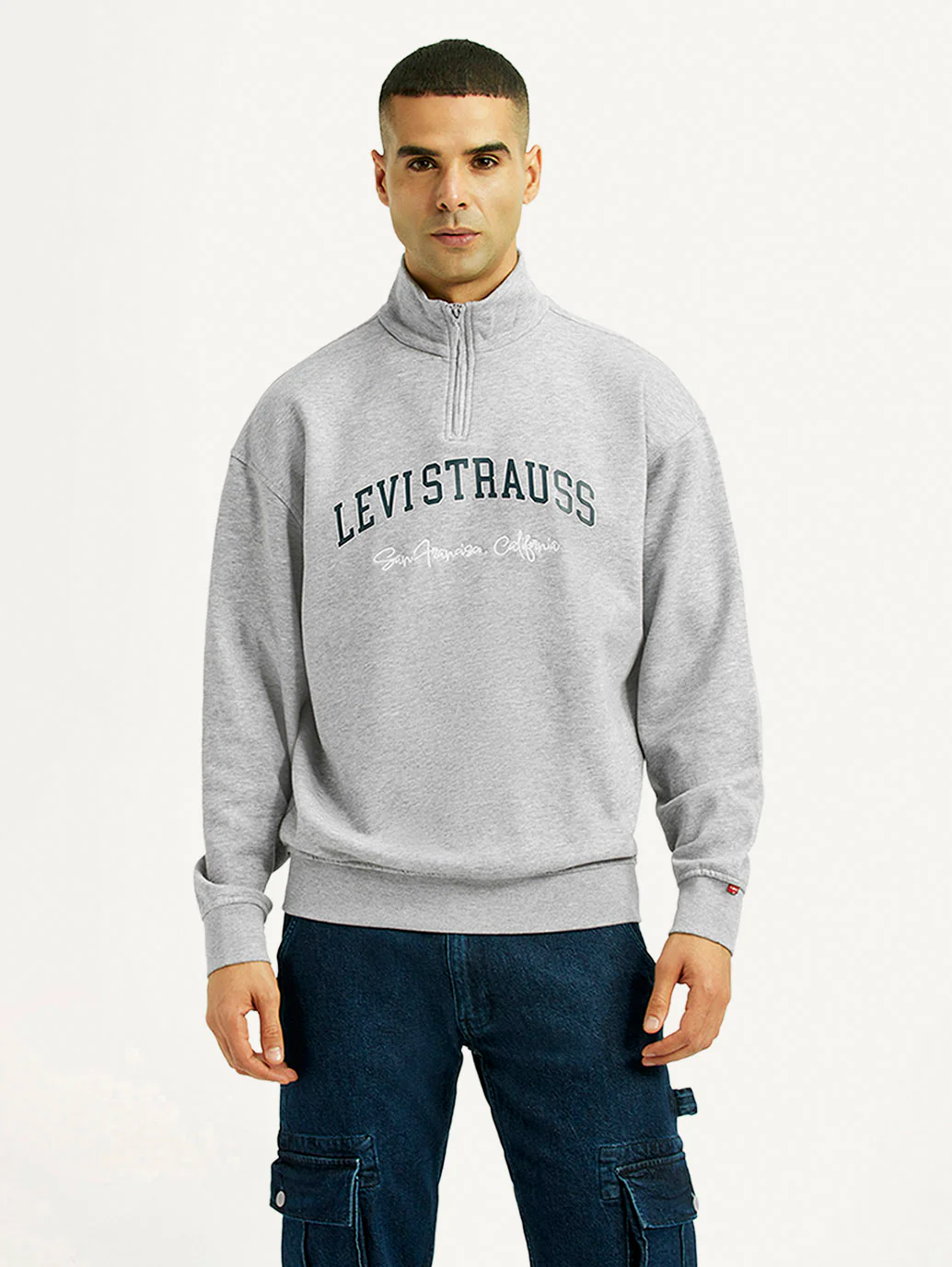 Men's Brand Logo Regular Fit Sweatshirt - Image 5