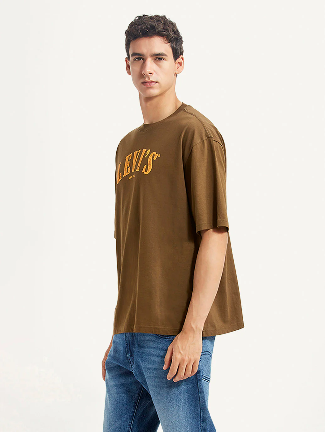 Men's Brand Logo Loose Fit T-shirt - Image 4