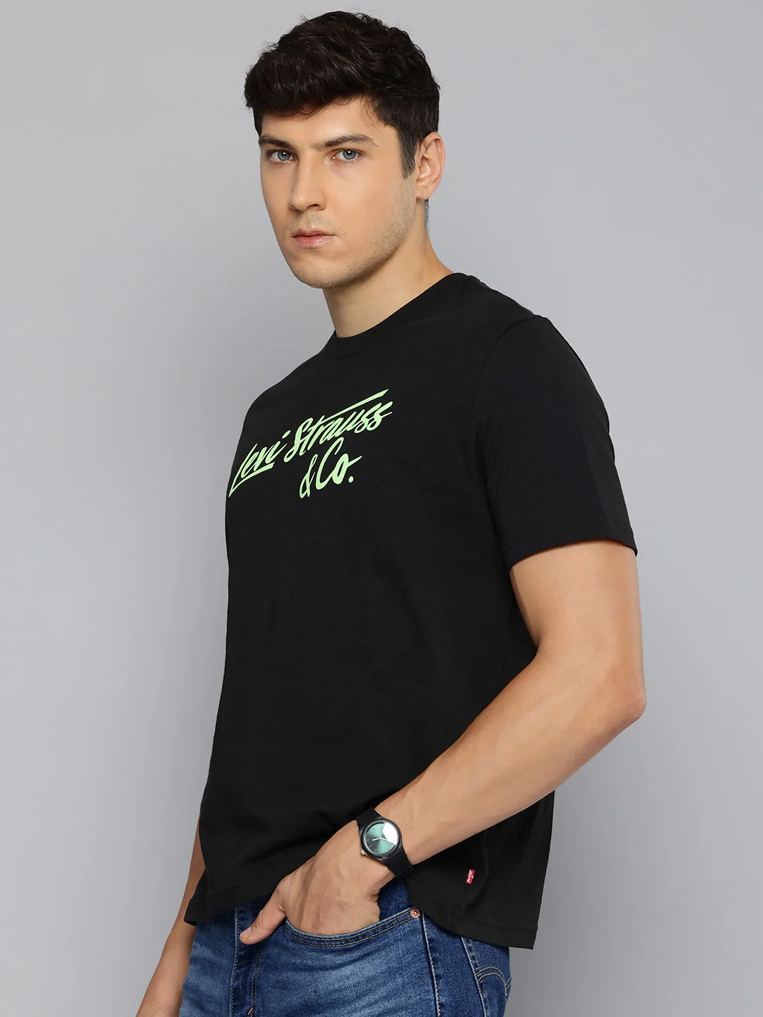 Men's Brand Logo Loose Fit T-Shirt - Image 3