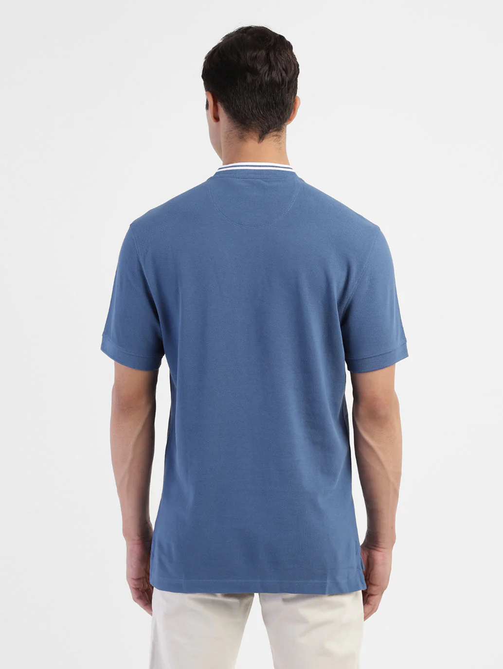 Men's Solid Band Neck T-shirt - Image 3