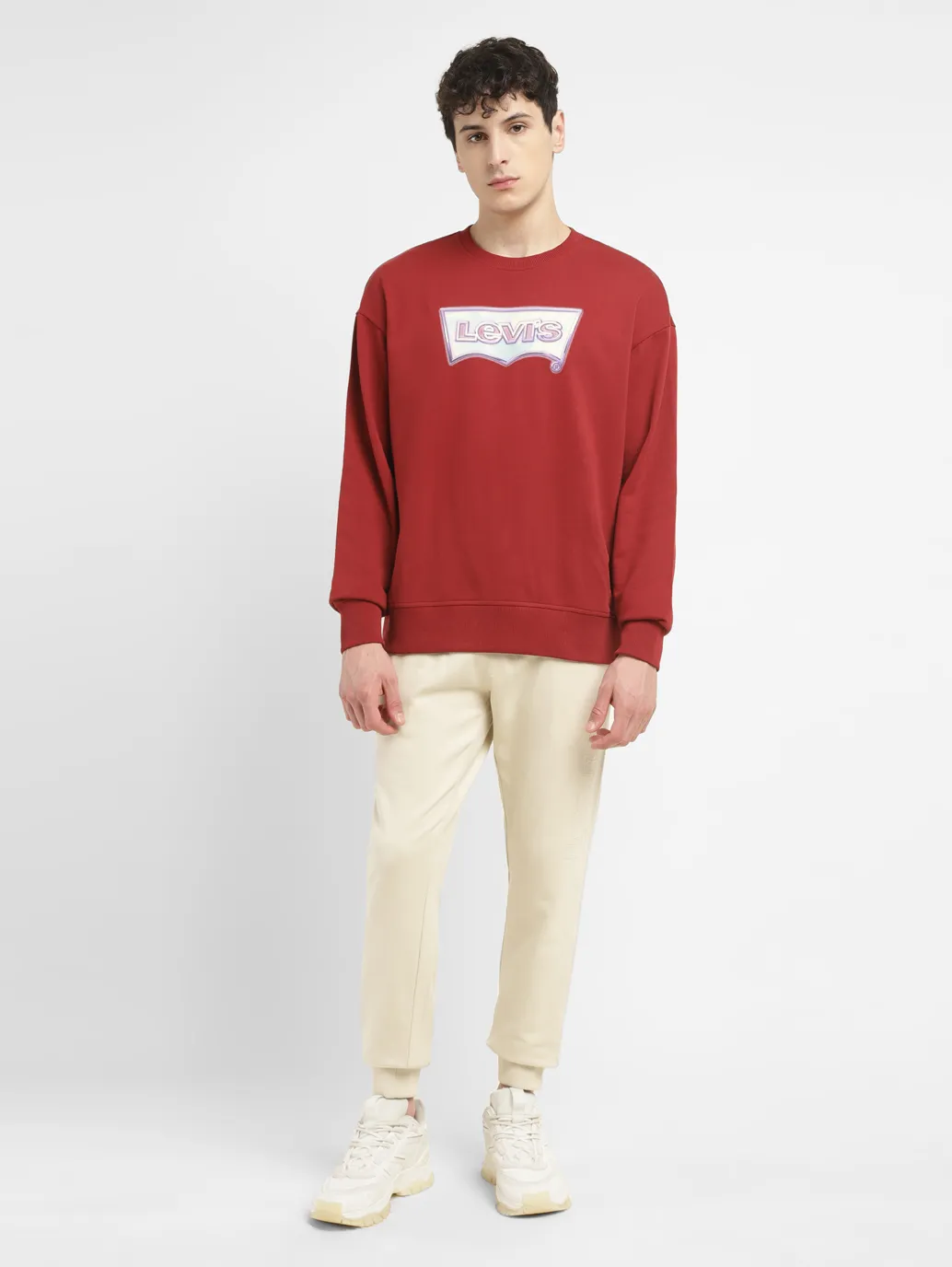Men's Brand Logo Crew Neck Sweatshirt - Image 6