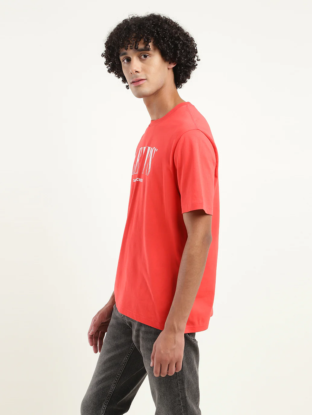 Men's Brand Logo Oversized T-Shirt - Image 4