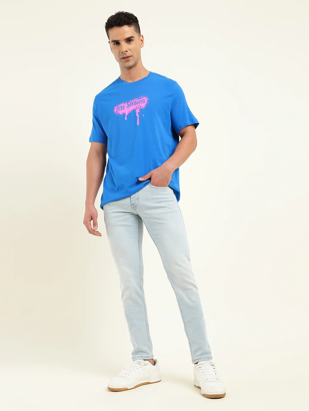 Men's Brand Logo Loose Fit T-Shirt - Image 5