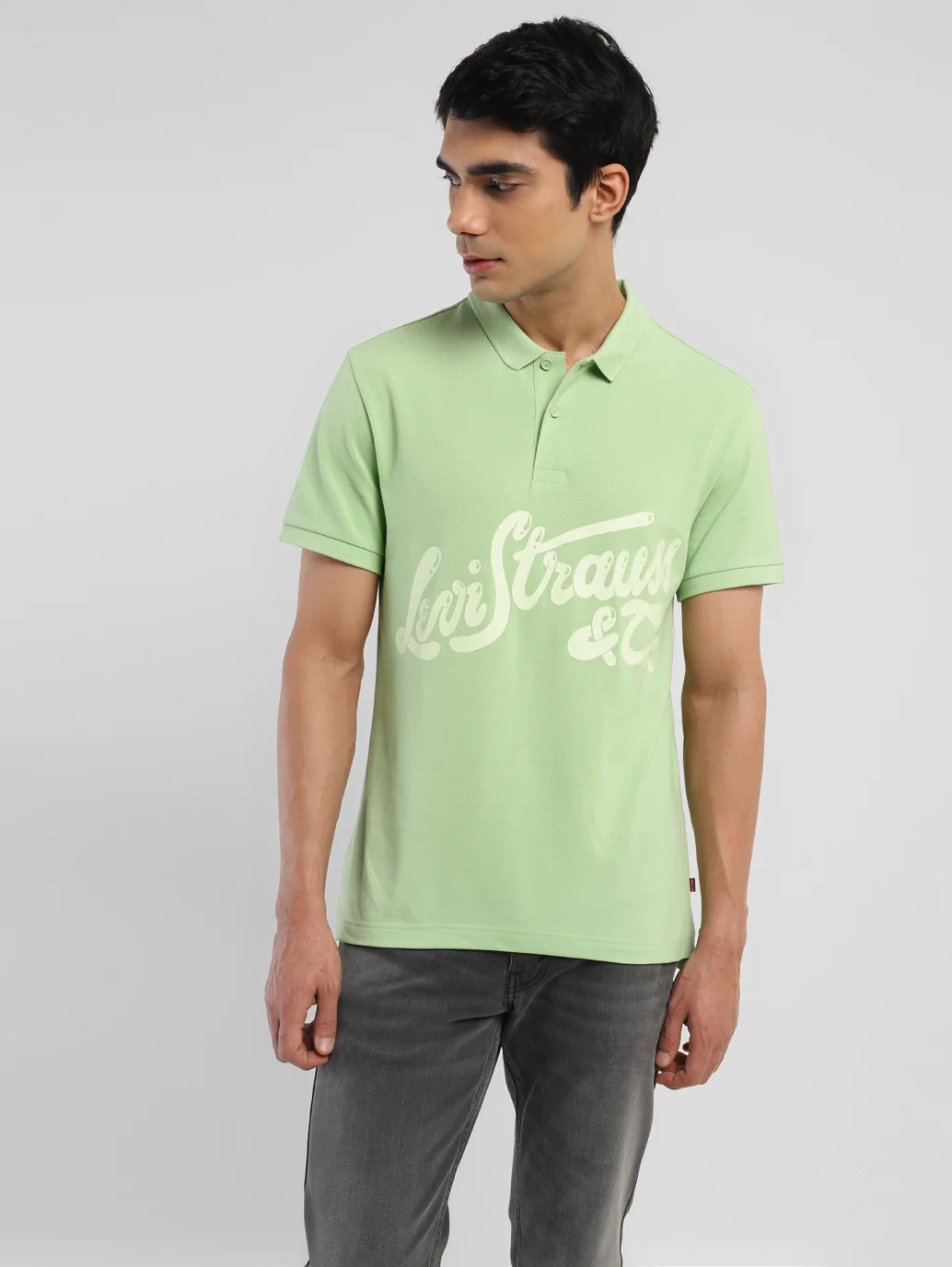 Men's Brand Logo Polo T-shirt - Image 8