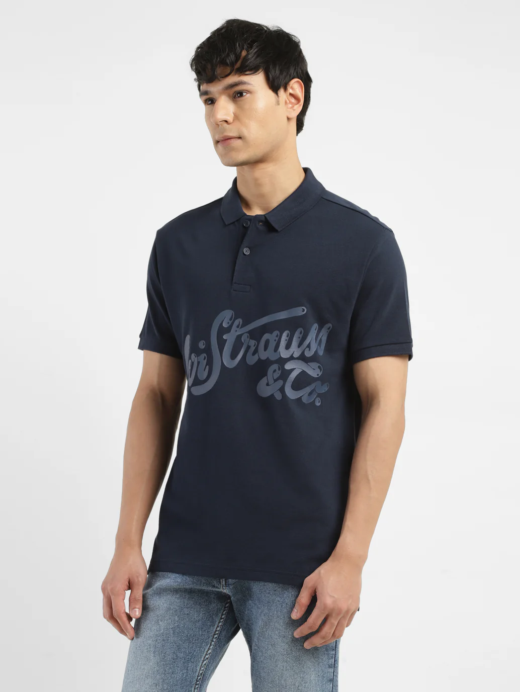 Men's Brand Logo Polo T-shirt - Image 4