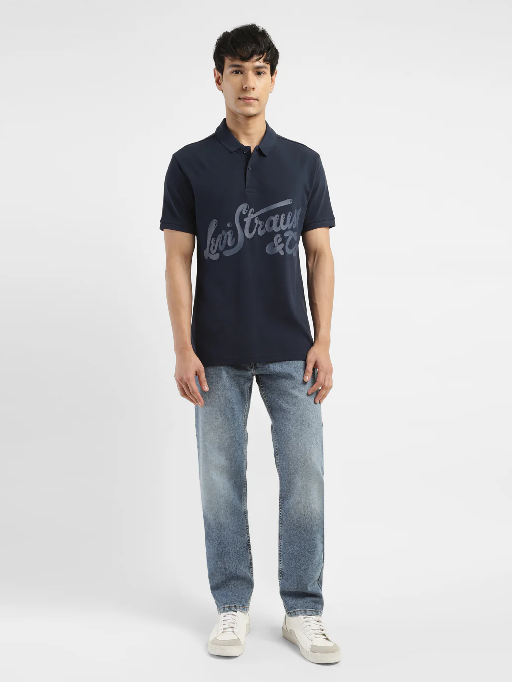 Men's Brand Logo Polo T-shirt - Image 9