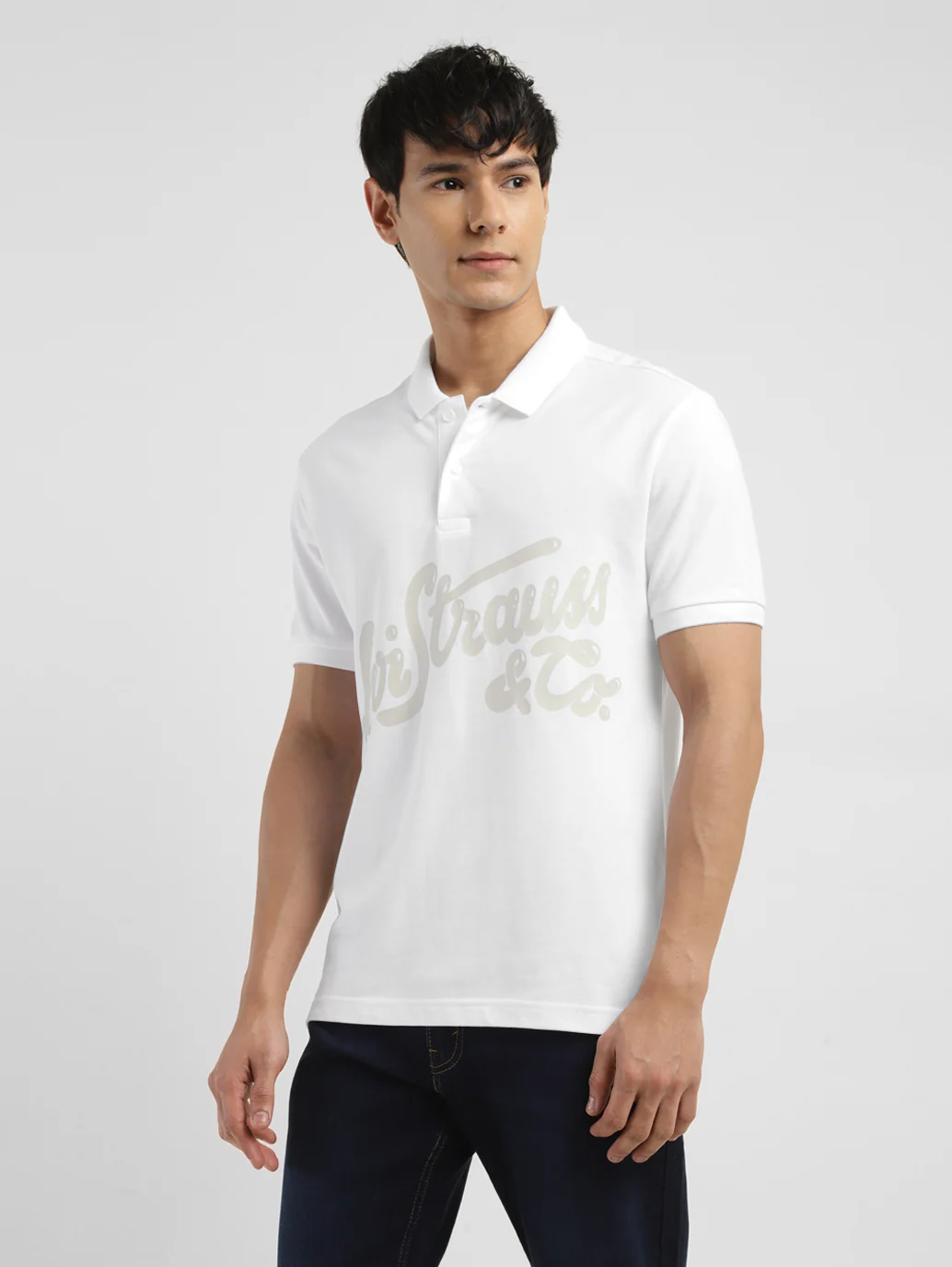 Men's Brand Logo Polo T-shirt - Image 4