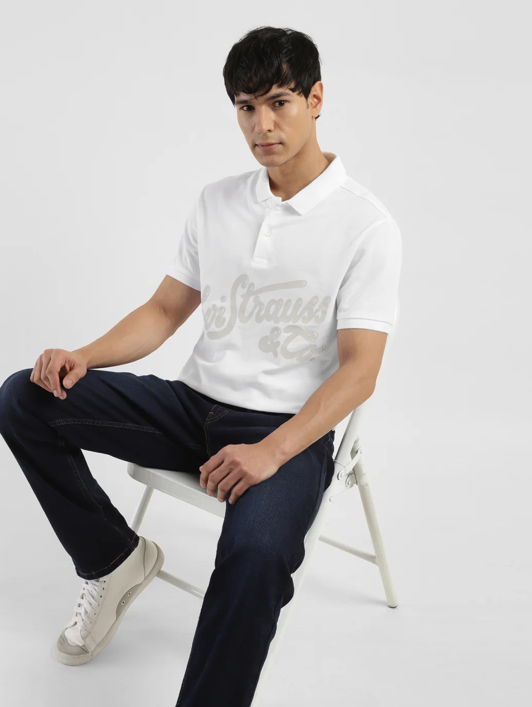 Men's Brand Logo Polo T-shirt - Image 7