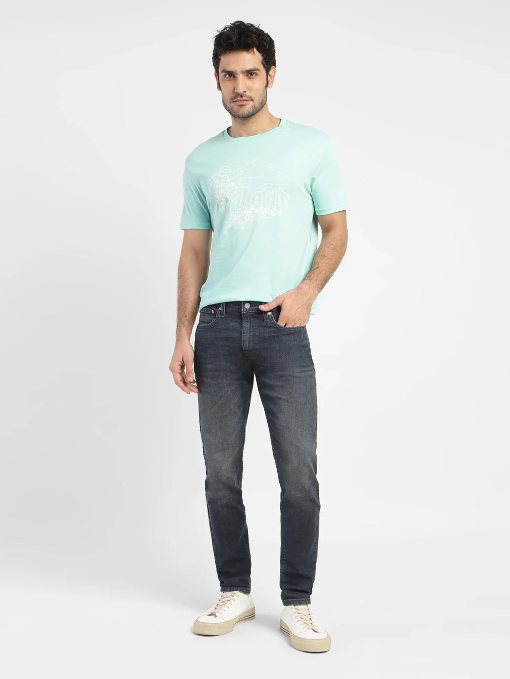 Men's Brand Logo Slim Fit T-shirt