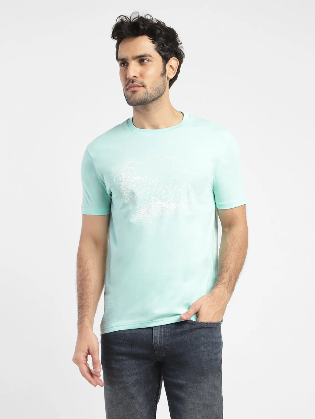 Men's Brand Logo Slim Fit T-shirt - Image 2