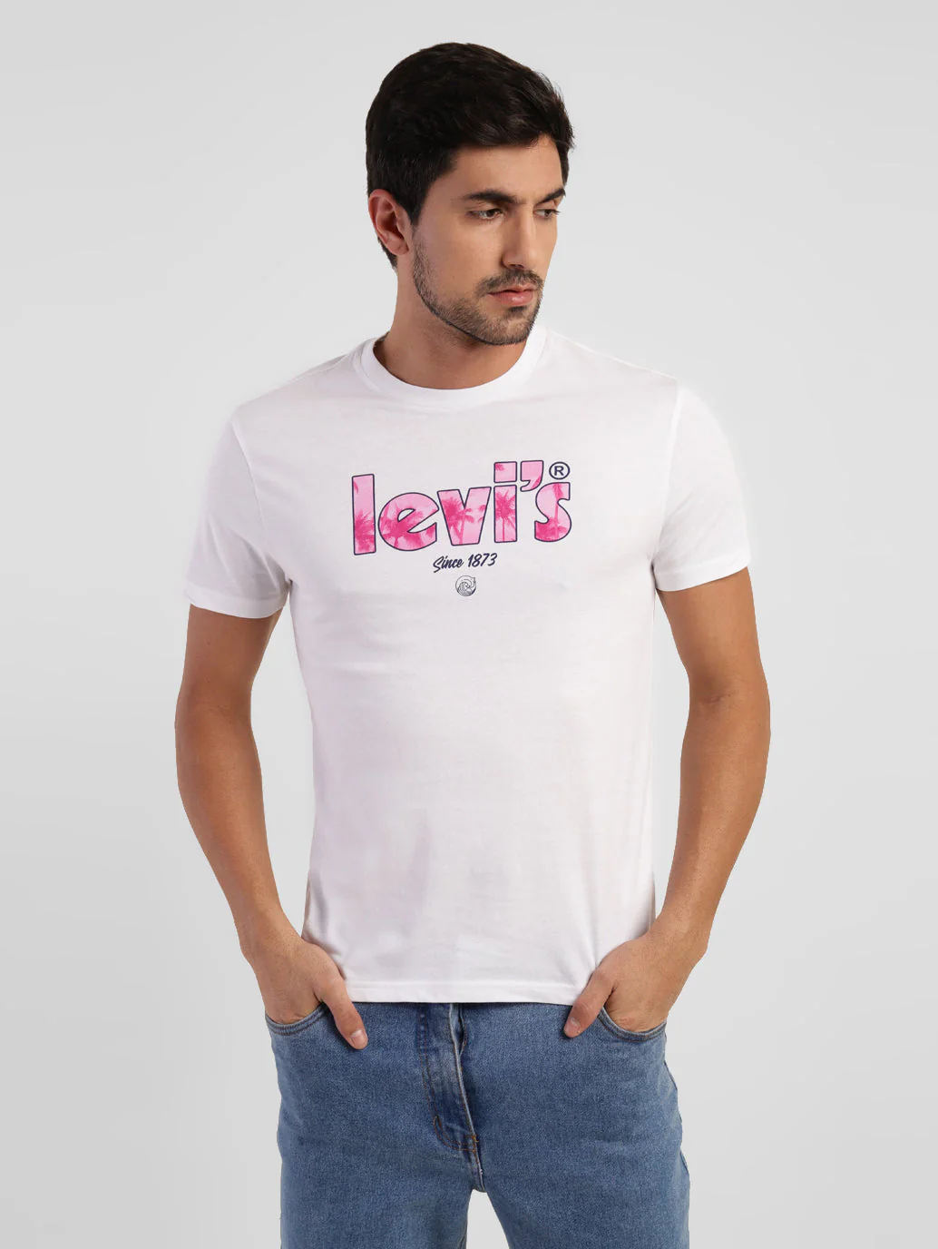 Men's Brand Logo Slim Fit T-shirt - Image 2
