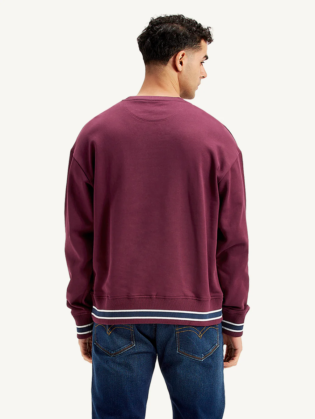 Men's Brand Logo Crew Neck Sweatshirt - Image 3