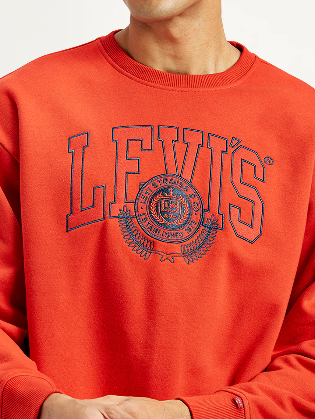 Men's Brand Logo Crew Neck Sweatshirt - Image 4