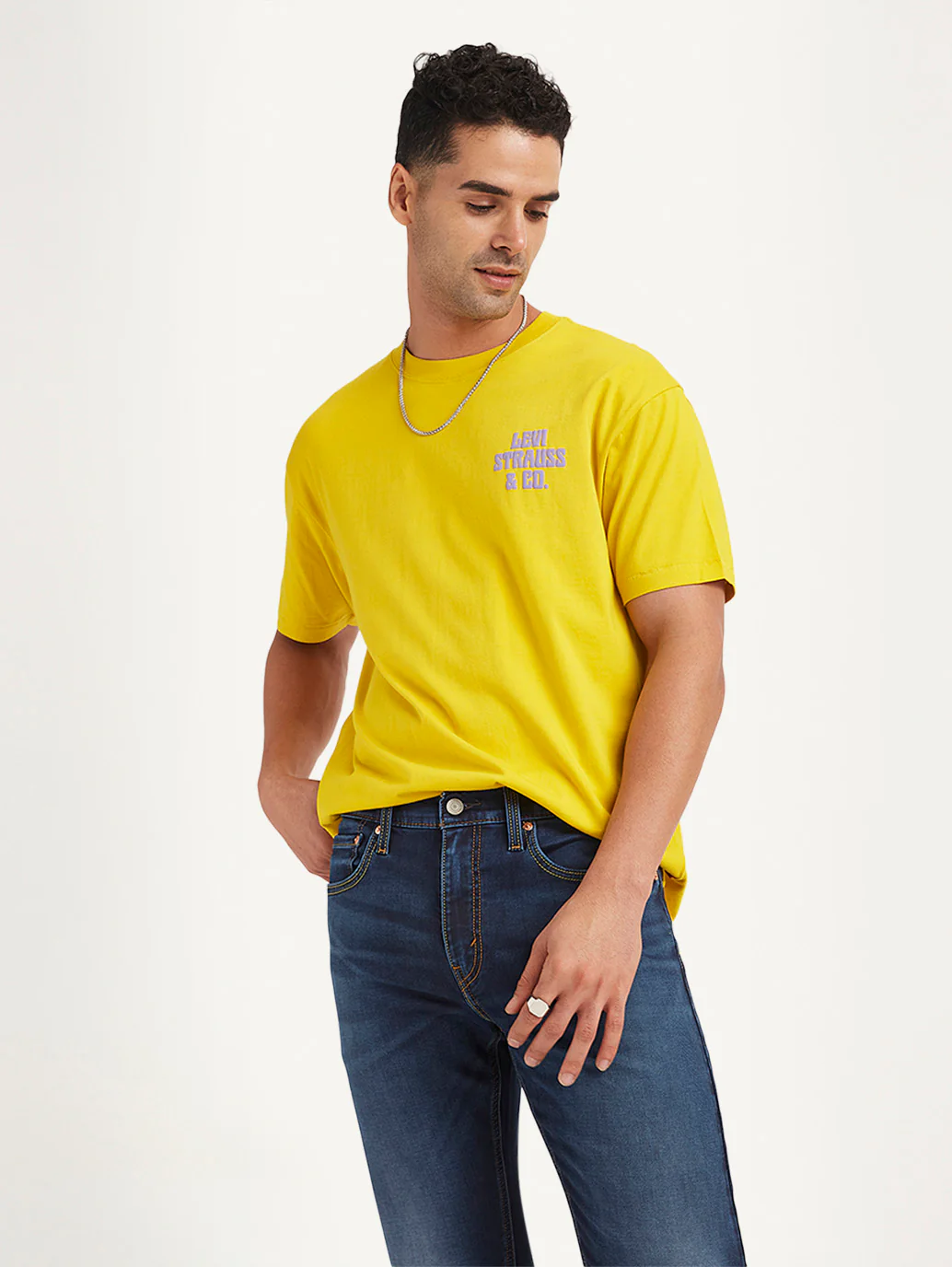Men's Brand Logo Loose Fit T-Shirt - Image 5