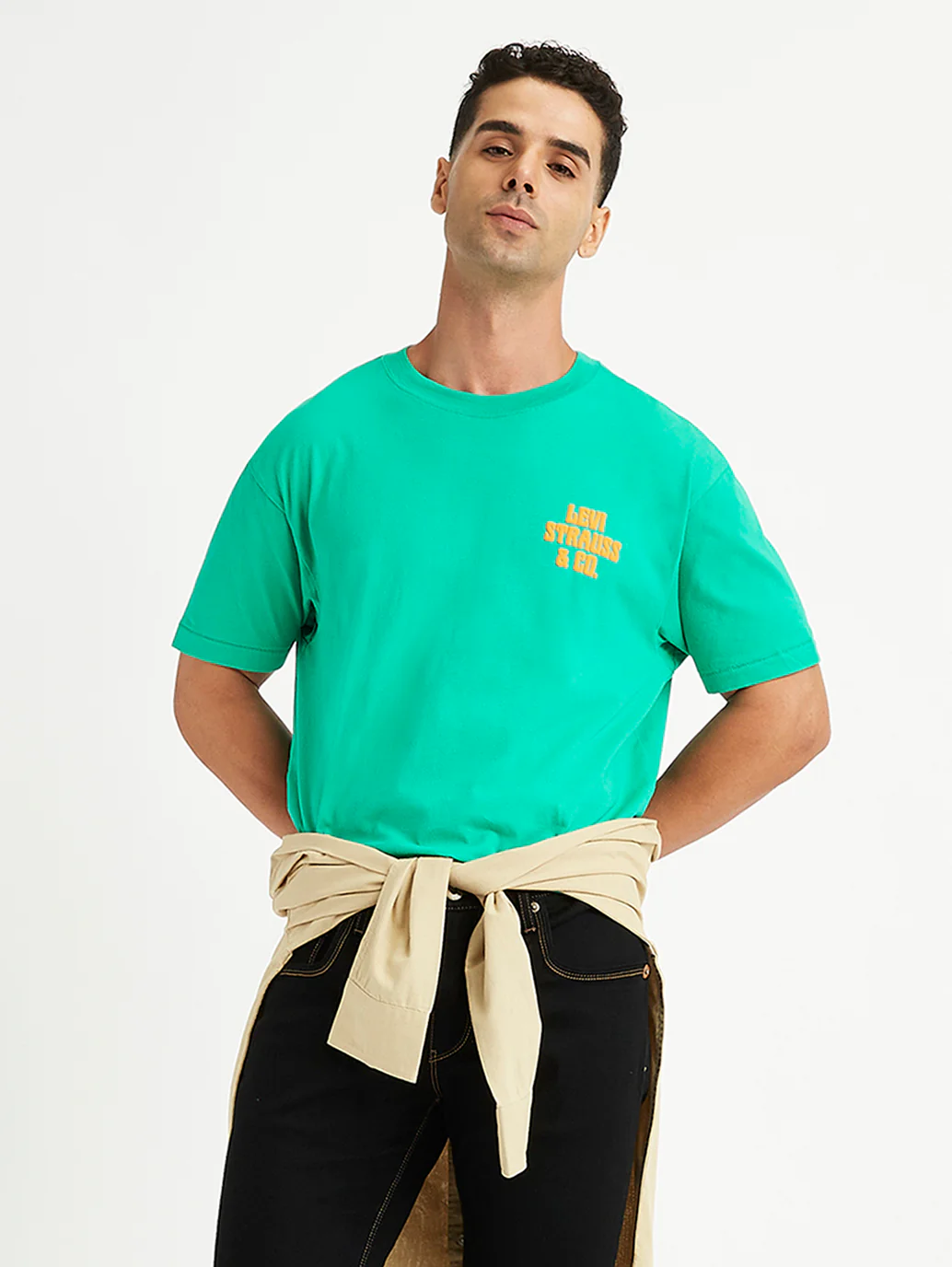 Men's Brand Logo Loose Fit T-Shirt - Image 2