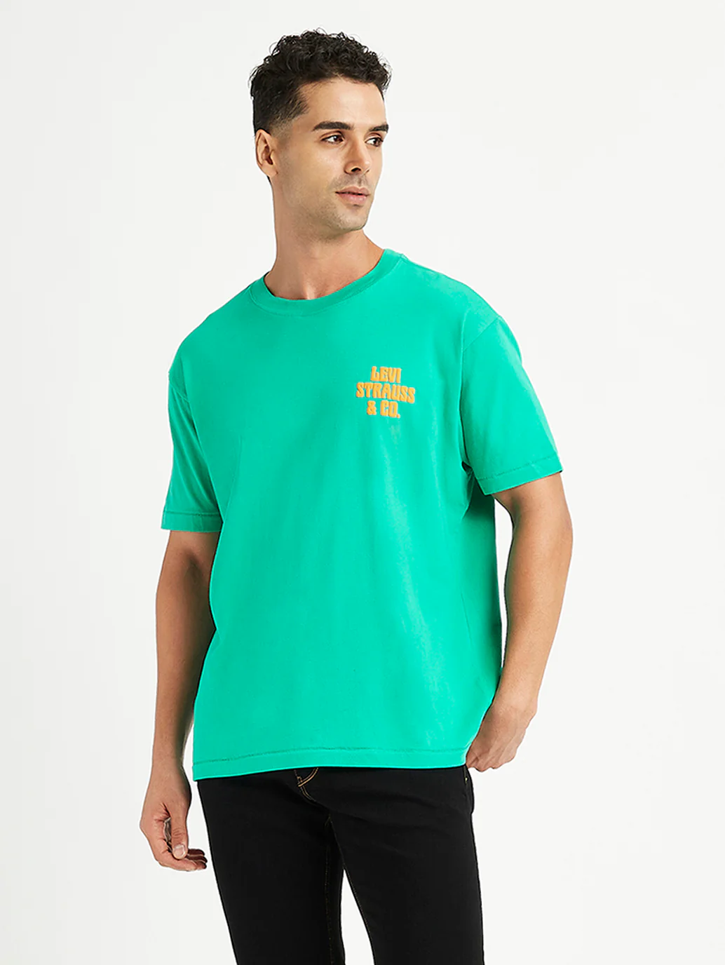 Men's Brand Logo Loose Fit T-Shirt - Image 3