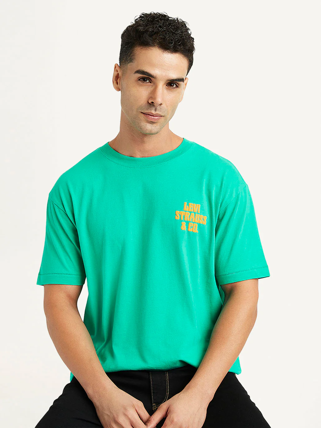 Men's Brand Logo Loose Fit T-Shirt - Image 5