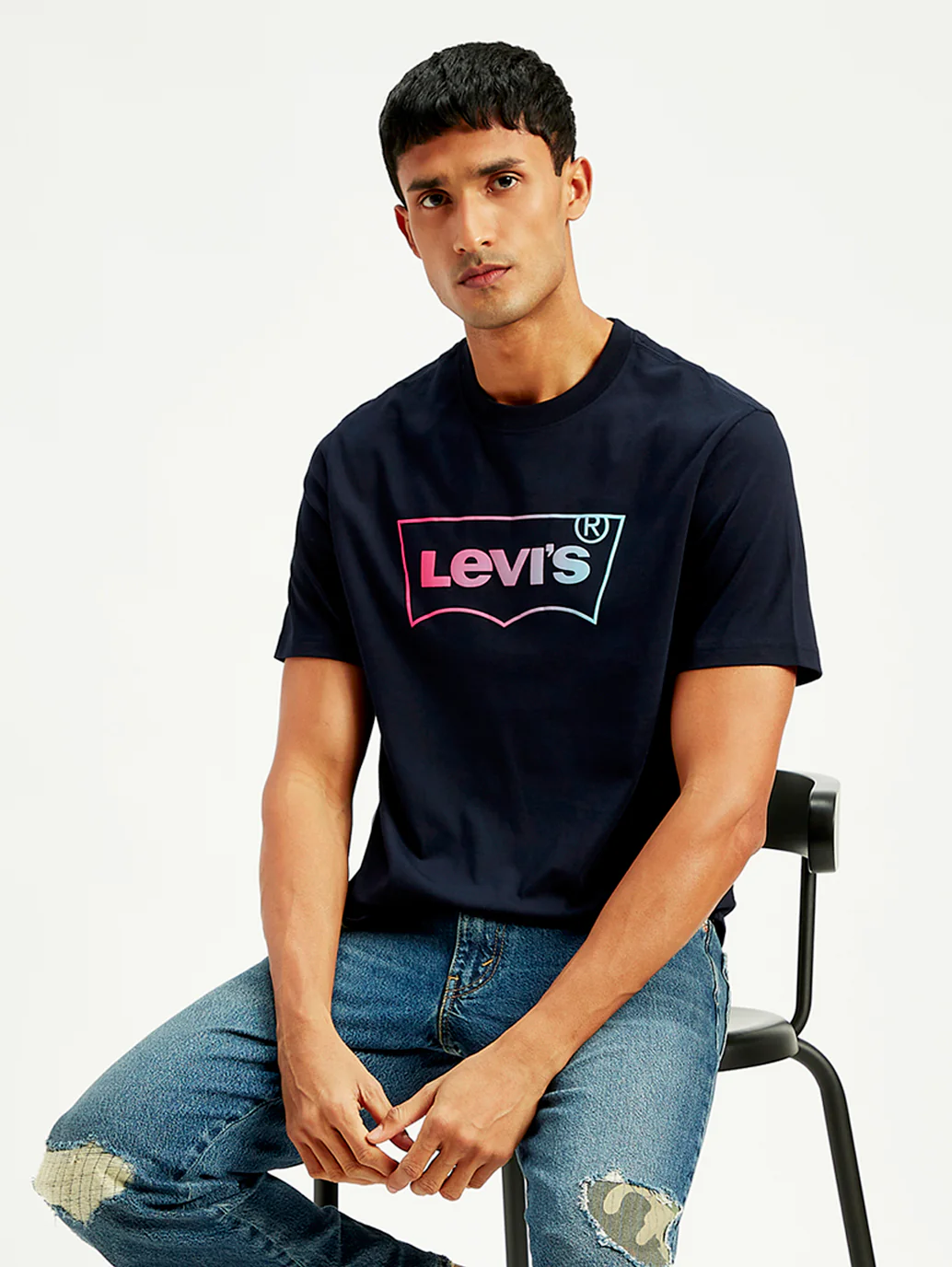 Men's Brand Logo Regular Fit T-Shirt - Image 2