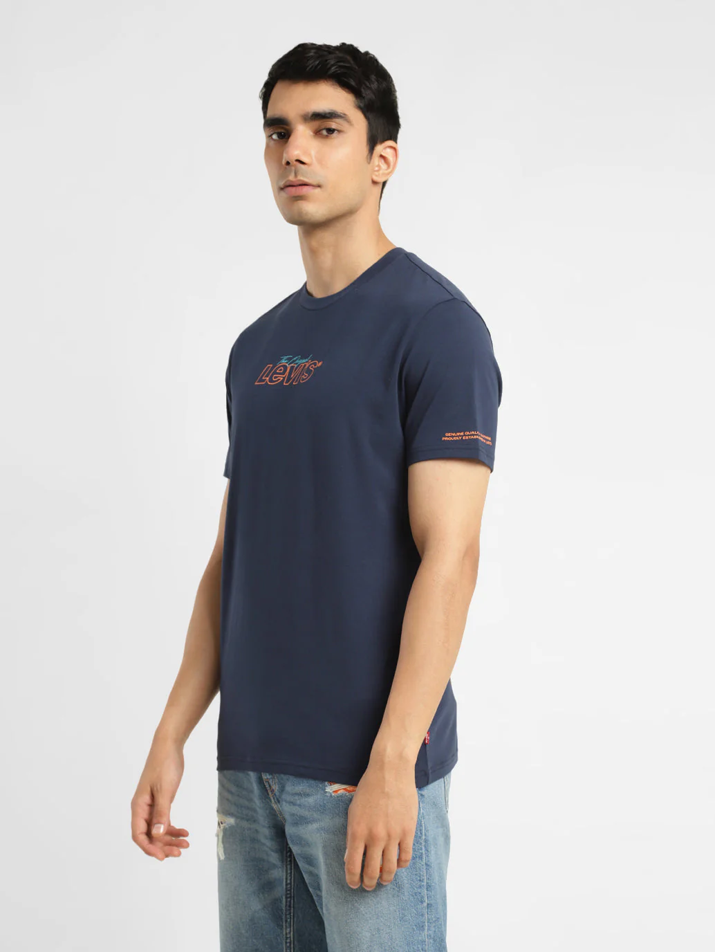 Men's Brand Logo Loose Fit T-shirt - Image 4