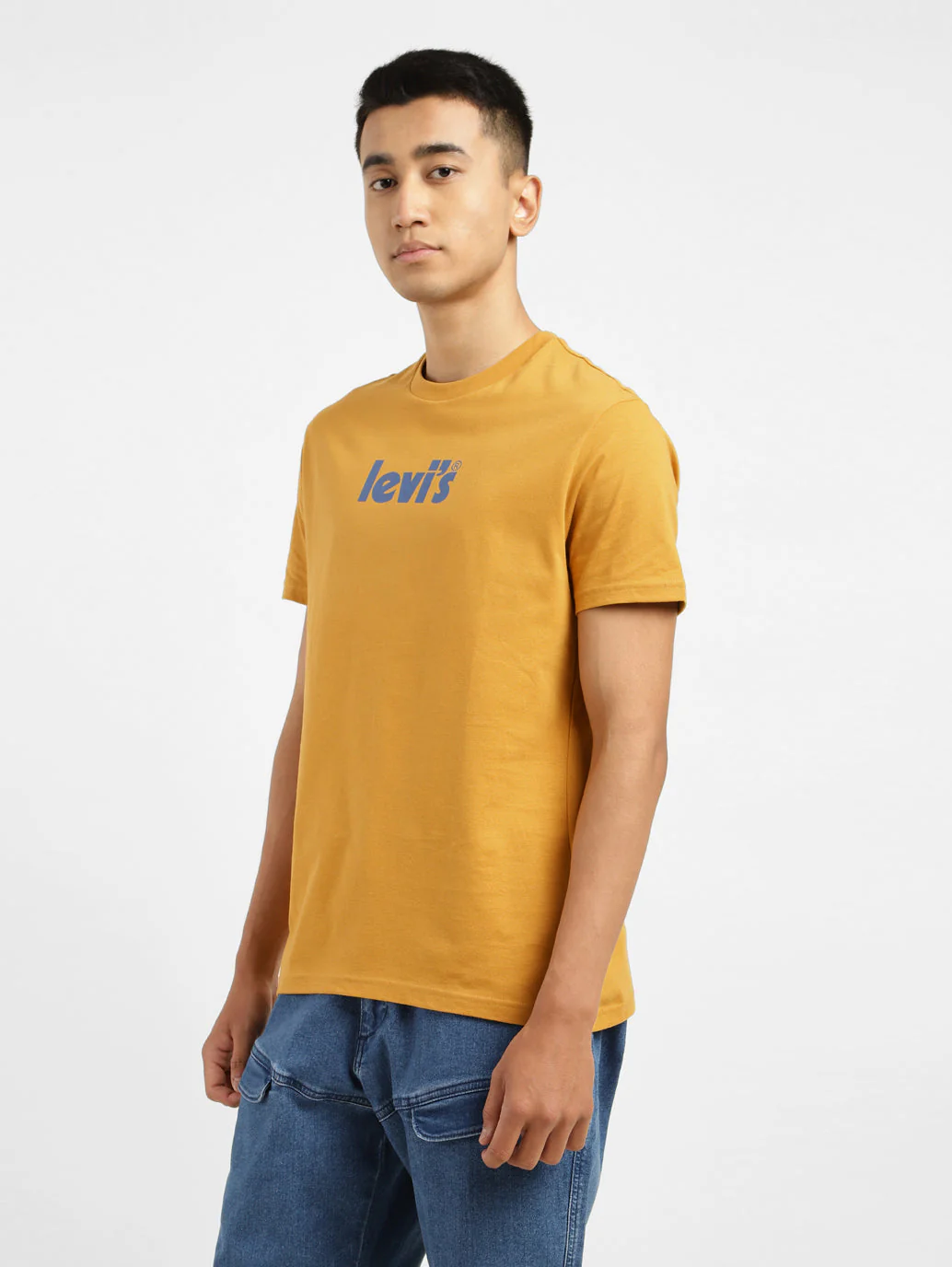 Men's Brand Logo Round Neck T-shirt - Image 4